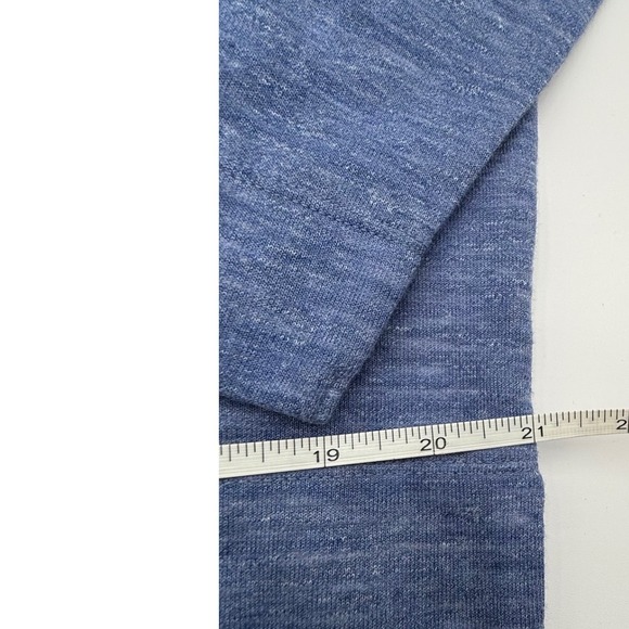 Vineyard Vines Womens Blue Slub Knit Striped Lined Pullover Hoodie Size Small - Picture 8 of 11